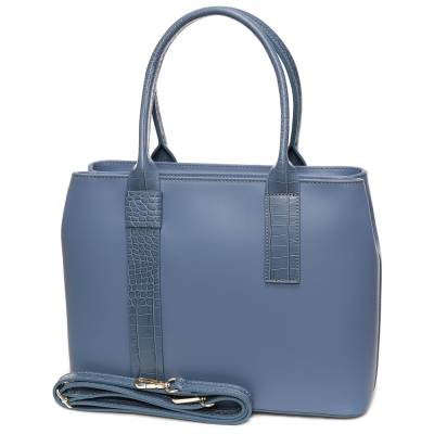 Kék bőr női táska