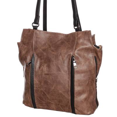Hernan barna-fekete női táska