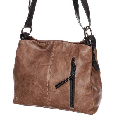 Hernan barna-fekete női táska