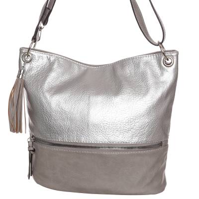 Hernan ezüst-szürke női táska