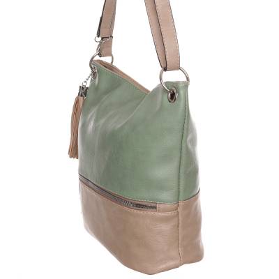 Hernan zöld-barna női táska