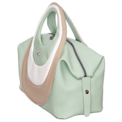 Galanti zöld-színes női táska