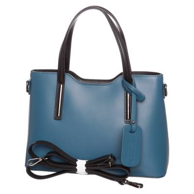 Kék bőr női táska