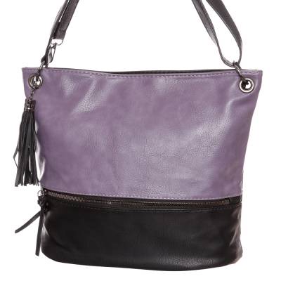 Hernan lila-fekete női táska