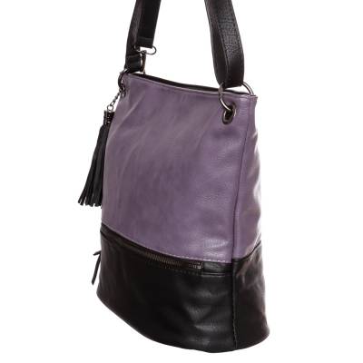 Hernan lila-fekete női táska