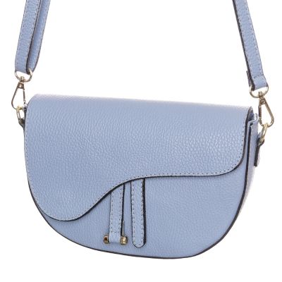 Kék női bőr táska