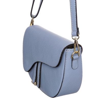 Kék női bőr táska