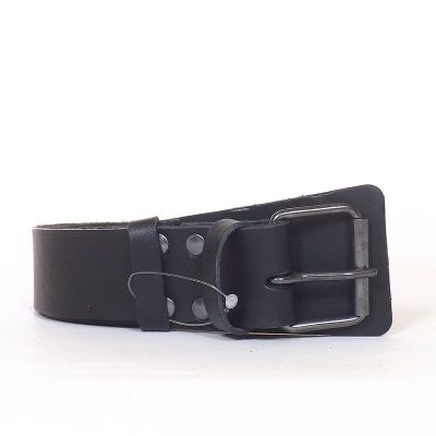 Fekete férfi bőr öv